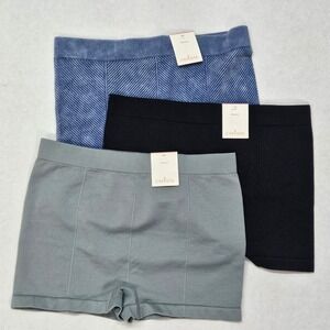 3 Colsie Girls XS Boyshort Underwear‎ Blue Black Grey Seamless Comfort 3P Bundle